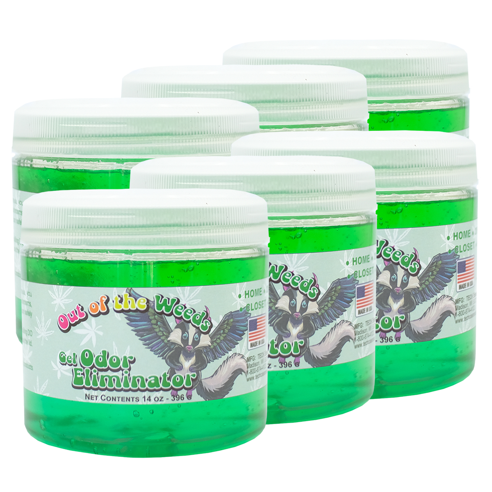 Out of the Weeds Gel Odor Eliminator Cool & Calm Scent 6 pk