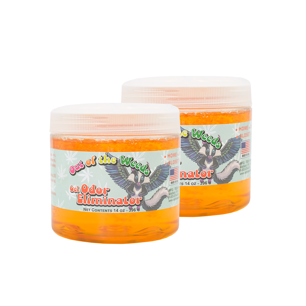 Out of the Weeds Gel Odor Eliminator Orange Haze Scent 2 pk