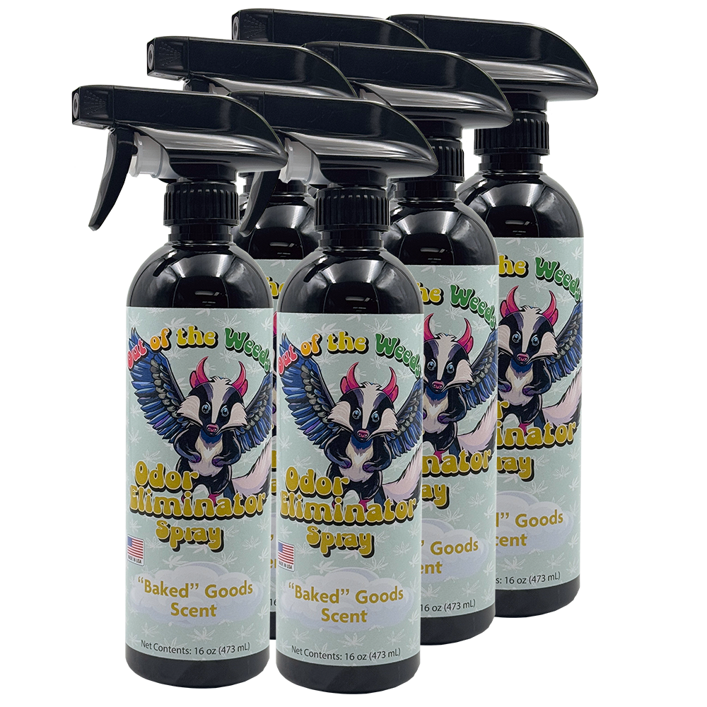 Out of the Weeds 16 oz Odor Eliminator Spray Baked Goods Scent 6 pk