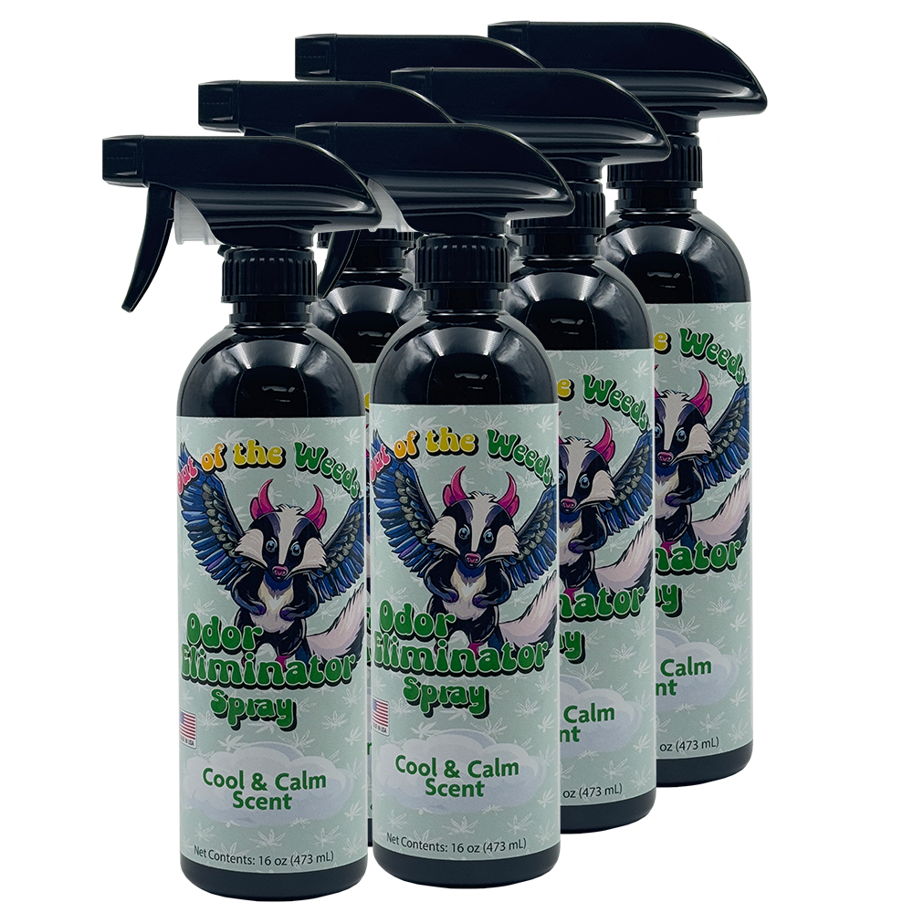 Out of the Weeds 16 oz Odor Eliminator Spray Cool & Calm Scent 6 pk