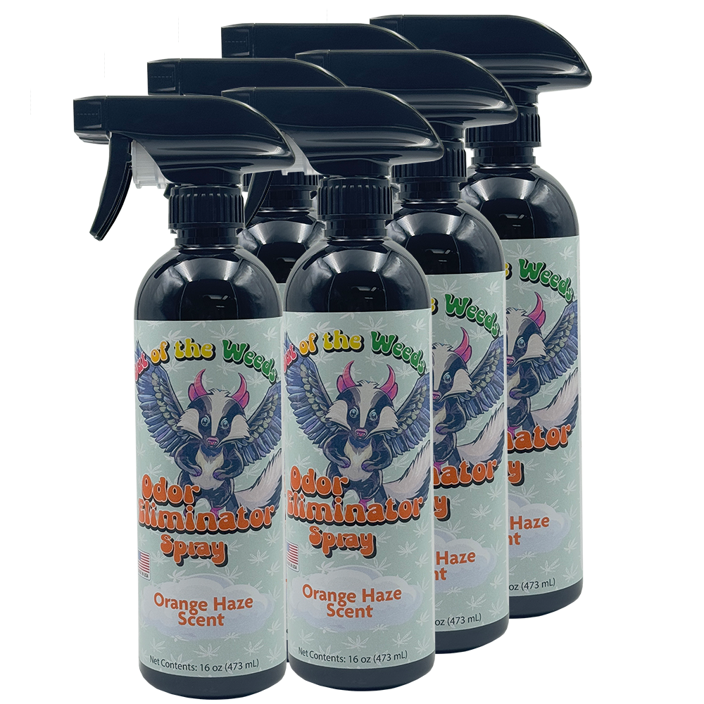 Out of the Weeds 16 oz Odor Eliminator Spray Orange Haze Scent 6 pk